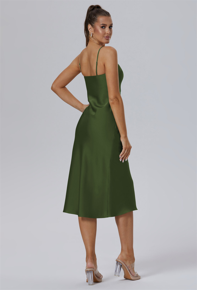 AW Gonamore Green Olive  Wedding Guest Dresses